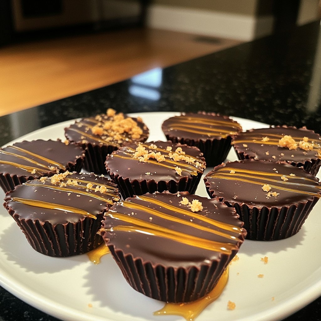 Homemade Peanut Butter Cups with Honey