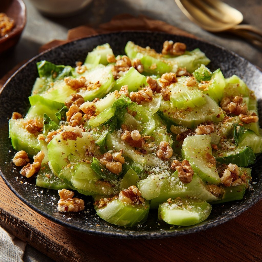 Celery Salad With Walnuts And Parmesan