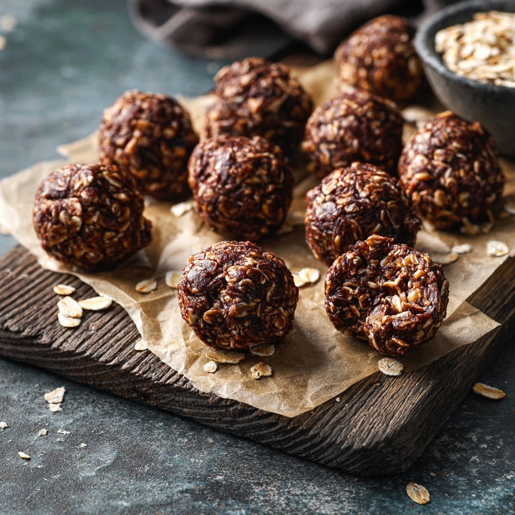 Healthy No Bake Chocolate Oat Bites