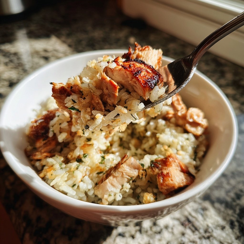 High Protein Chicken Rice Bowl