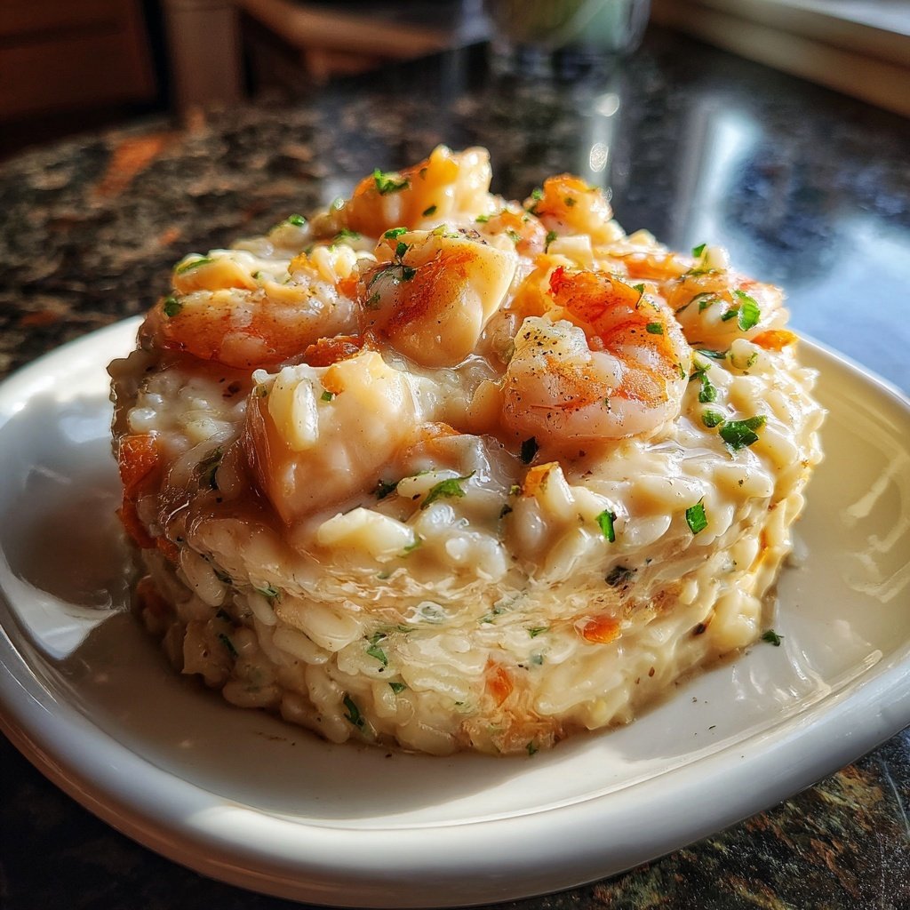 Seafood Risotto with White Wine