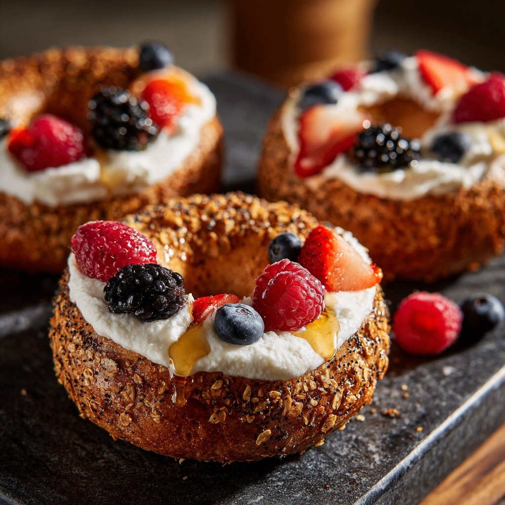 Toasted Yogurt Bagels