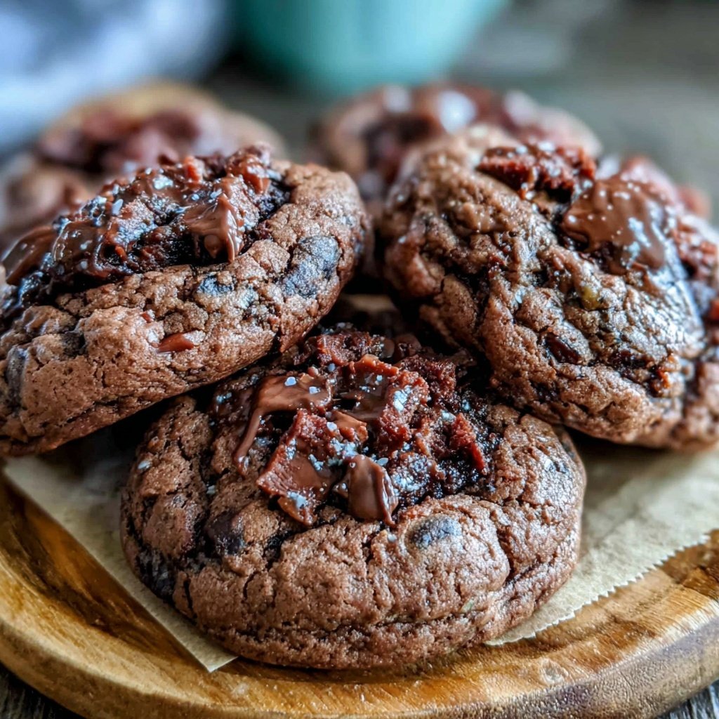 Brownie Mix Double Chocolate Cookies