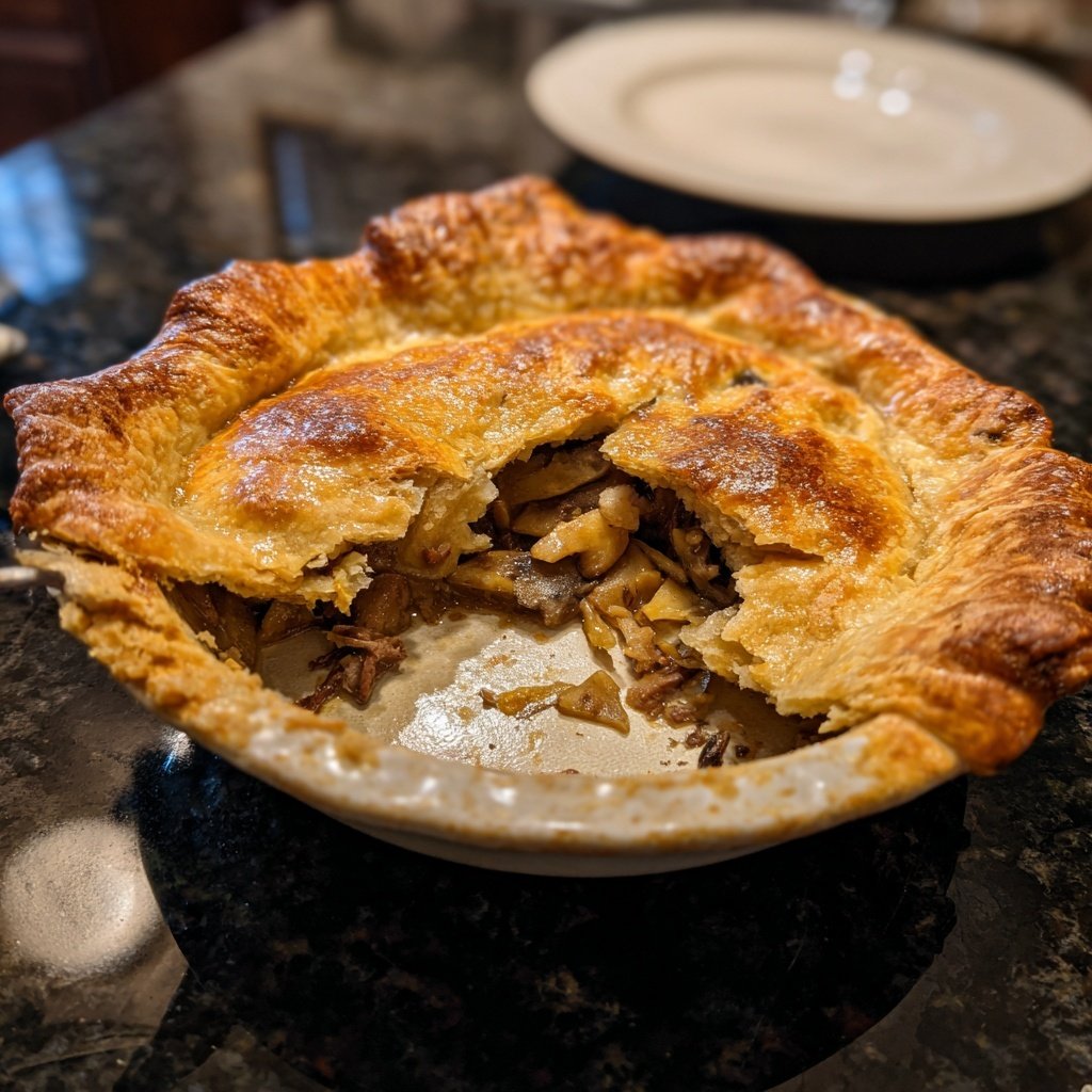 Comfort Food Beef and Mushroom Pot Pie