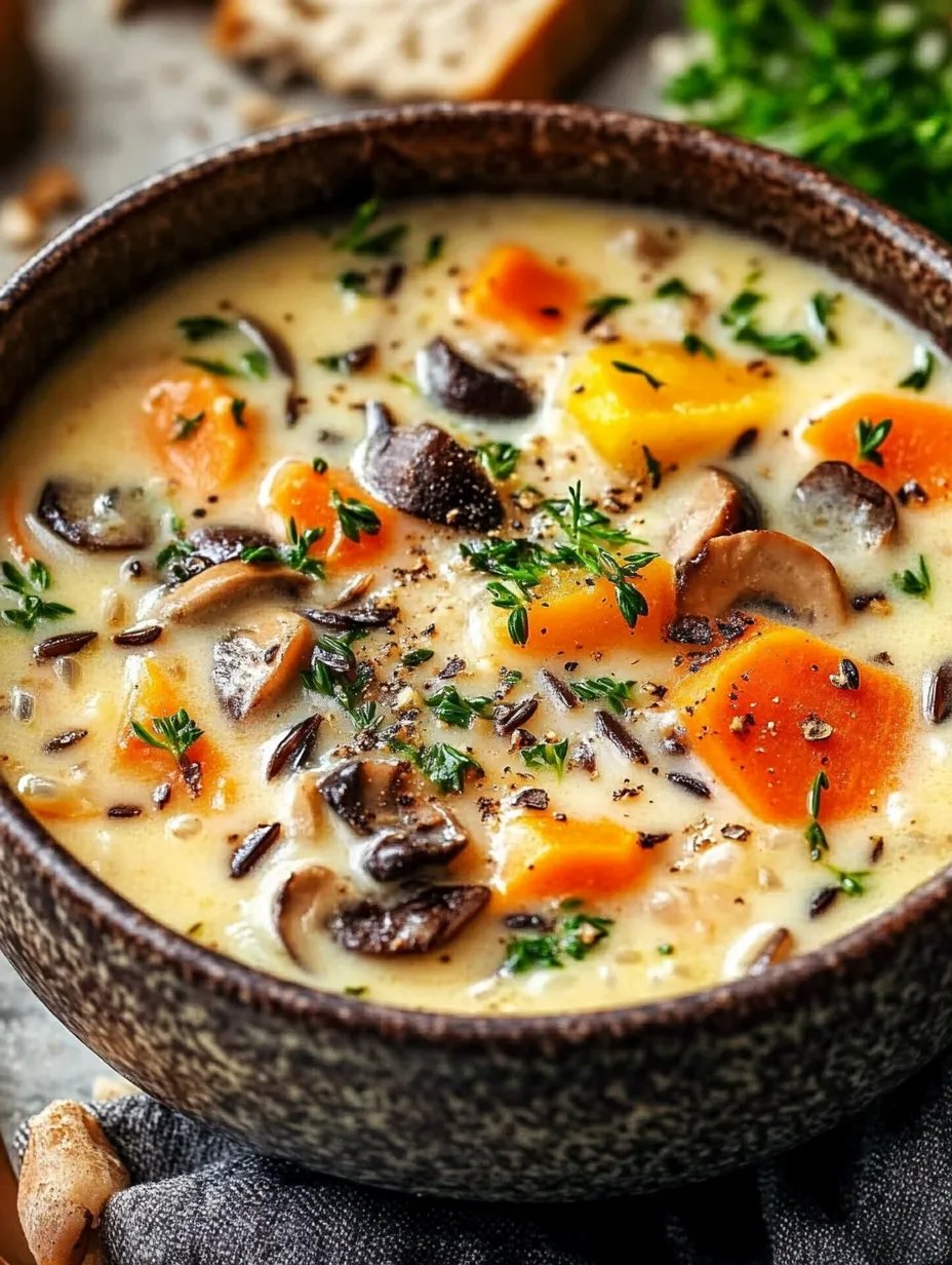 Cozy Autumn Wild Rice Soup