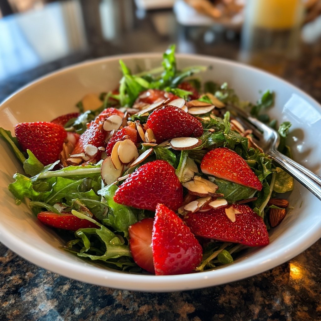 Arugula Salad with Strawberries and Almonds