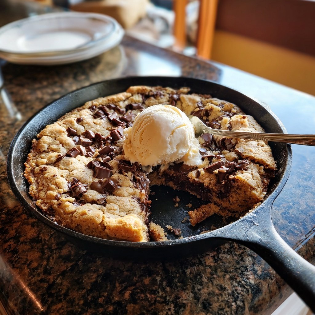 Chocolate Chip Skillet Cookie