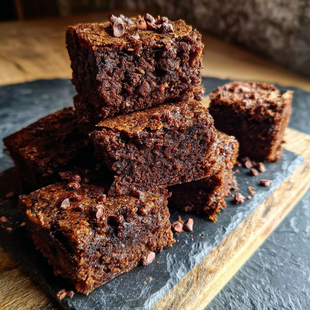 Cottage Cheese Brownies with Cocoa Nibs